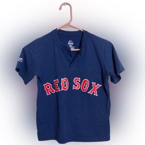 Blue & Red Sox Short Sleeve Tee Size Small